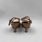 Sandalo slingback in pelle