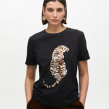 T-shirt con paillettes LF2515027 00N LOLA 