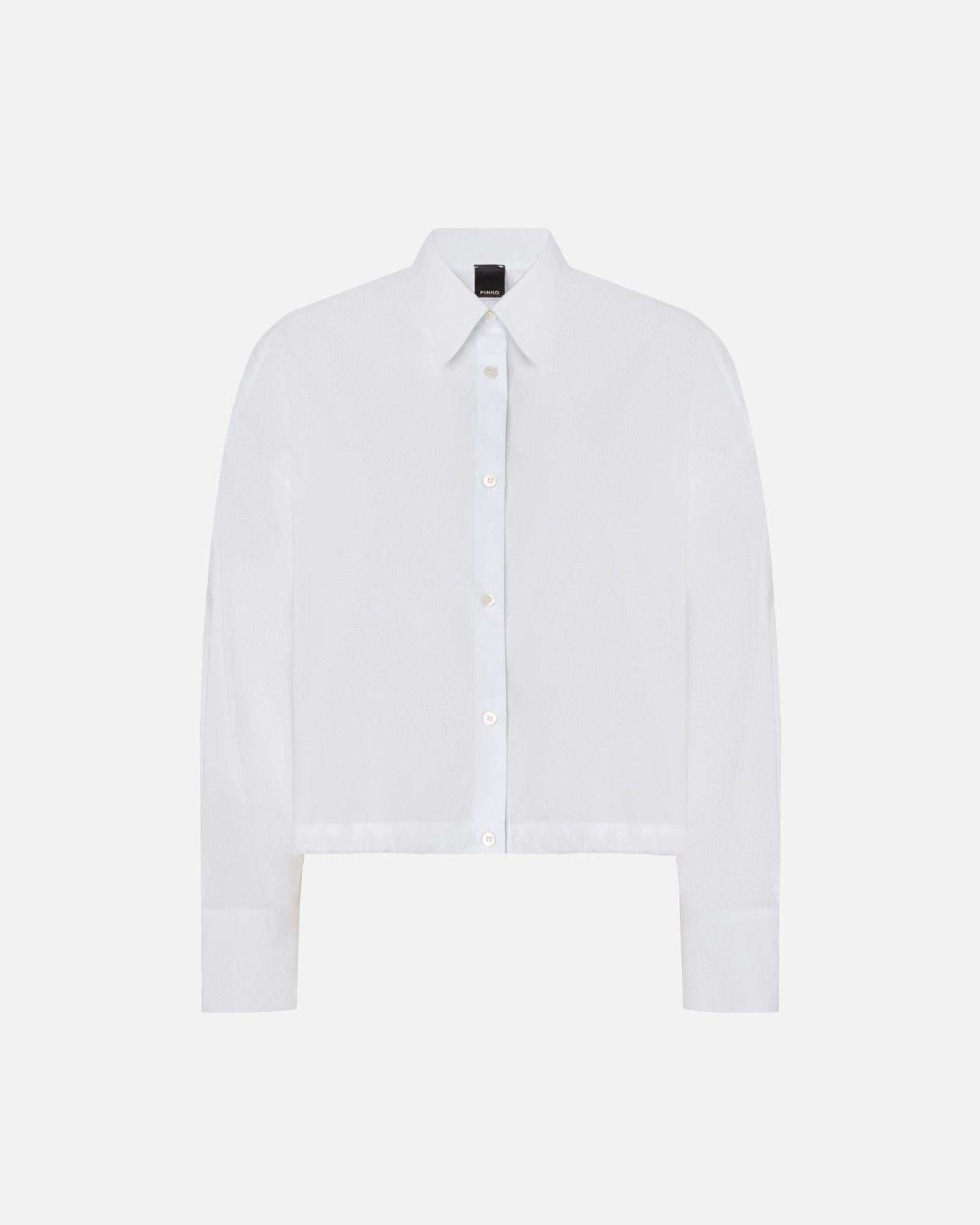 Camicia cropped a righe 106249A32L A32L PINKO 