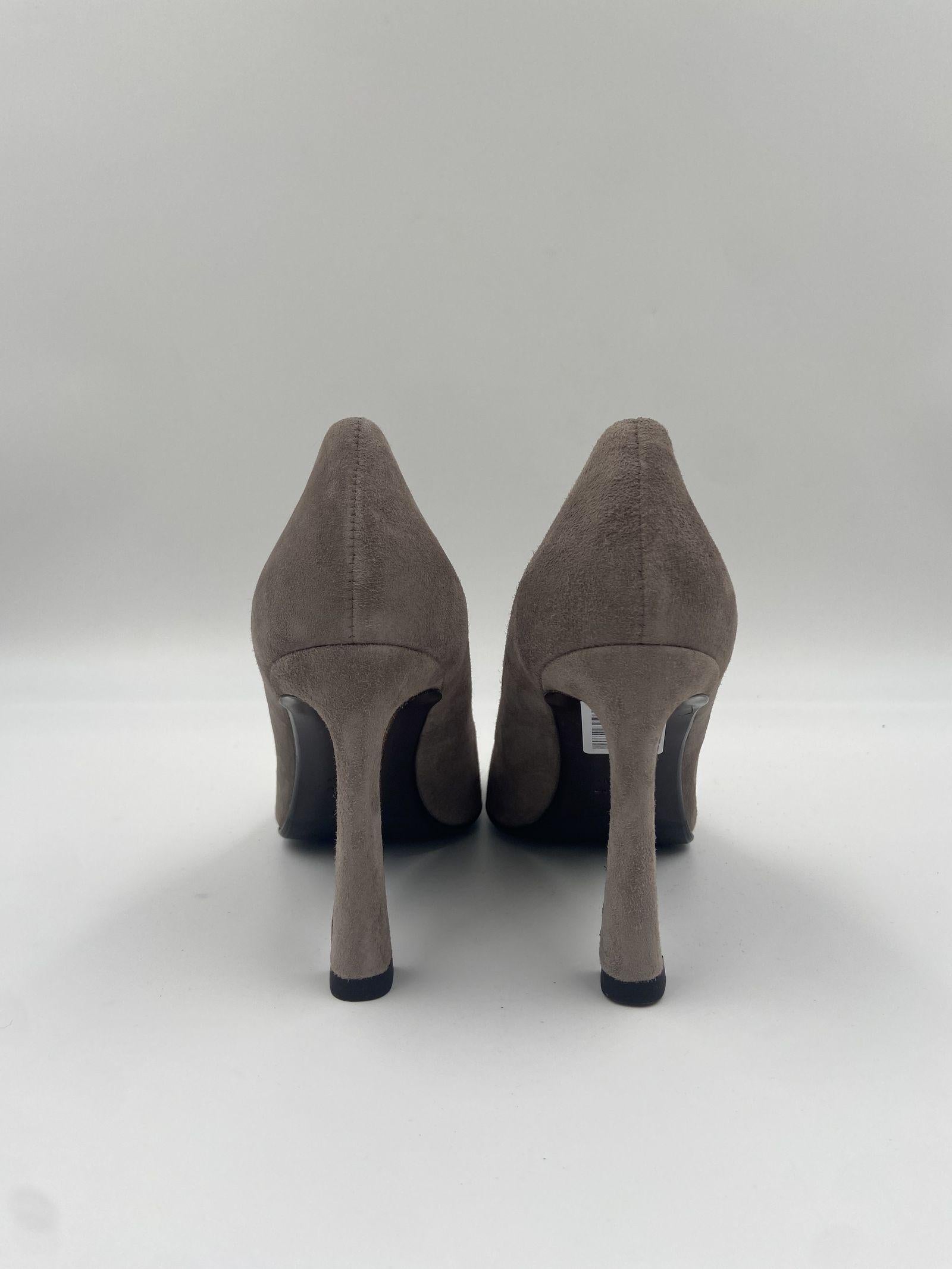 Dècolletè in pelle scamosciata 2470 TOPO SPAZIO MODA 