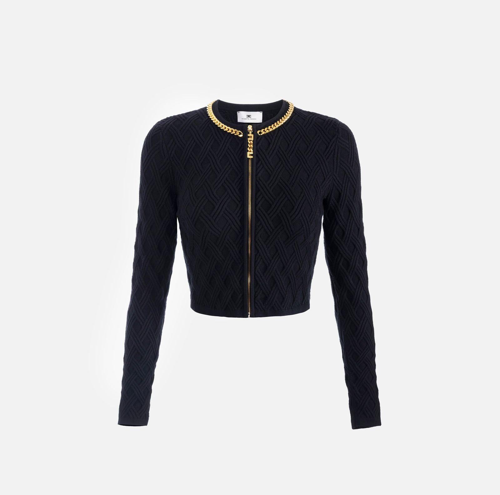 Cardigan con catena MK29B56E2 110 ELISABETTA FRANCHI 