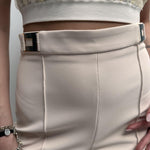 Pantalone con placca oro - Elisabetta Franchi PA00436E2 193 ELISABETTA FRANCHI 