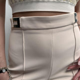 Pantalone con placca oro - Elisabetta Franchi PA00436E2 193 ELISABETTA FRANCHI 