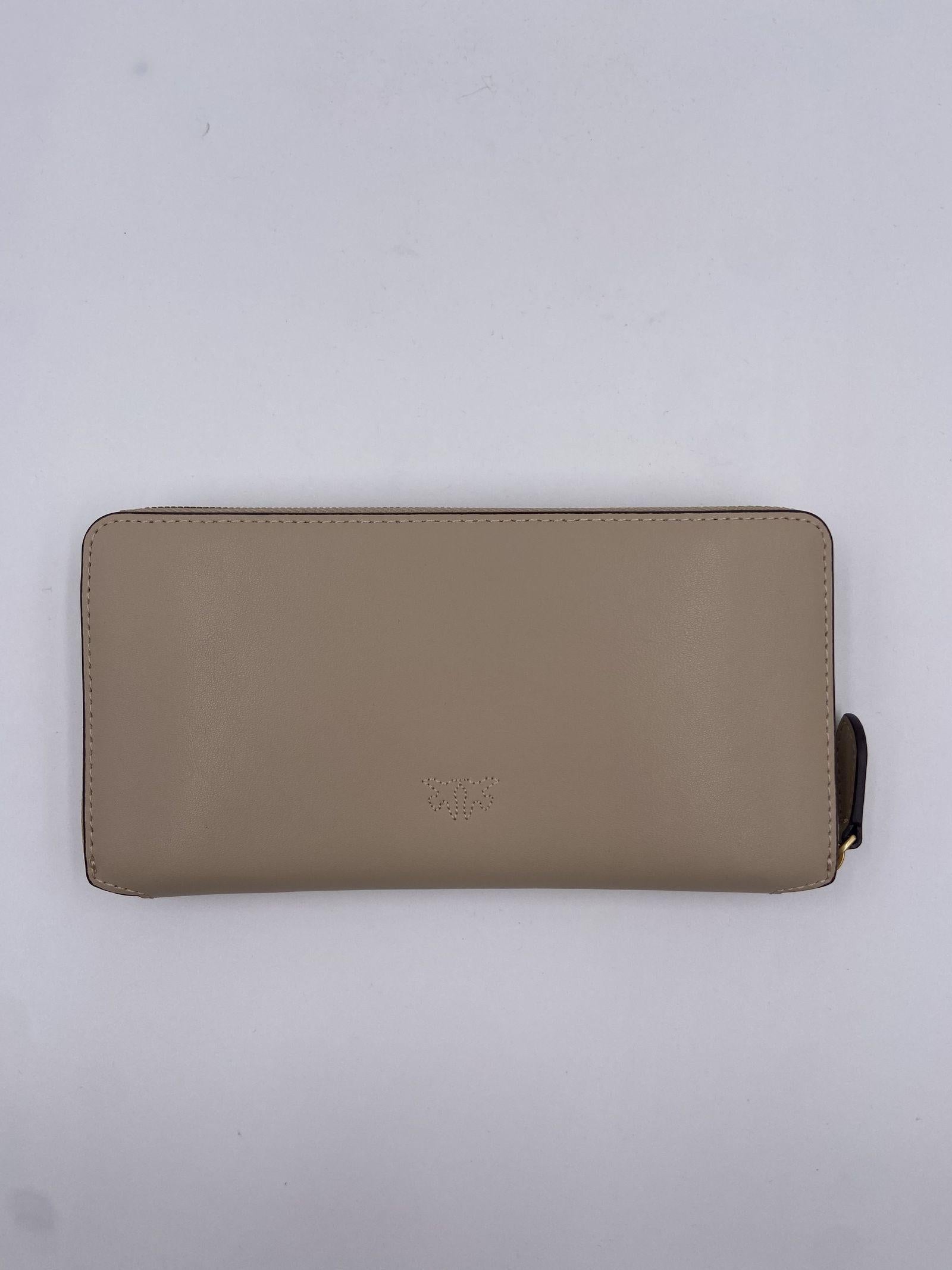 Portafoglio zip-around in pelle 100250A0F1 C50Q PINKO 