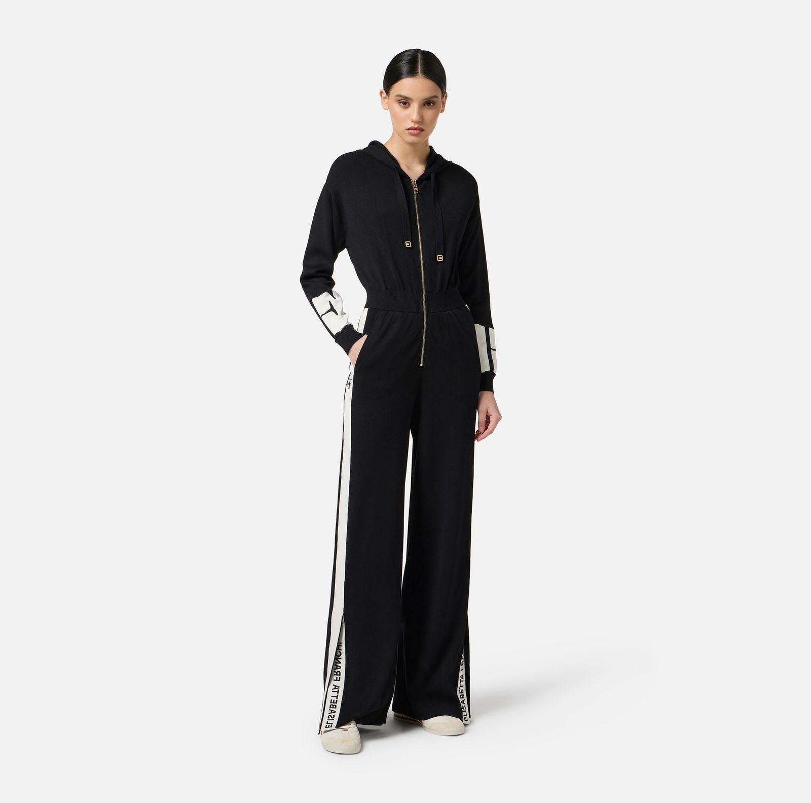 Tuta con bande lucide KT61S56E2 EF3 ELISABETTA FRANCHI 