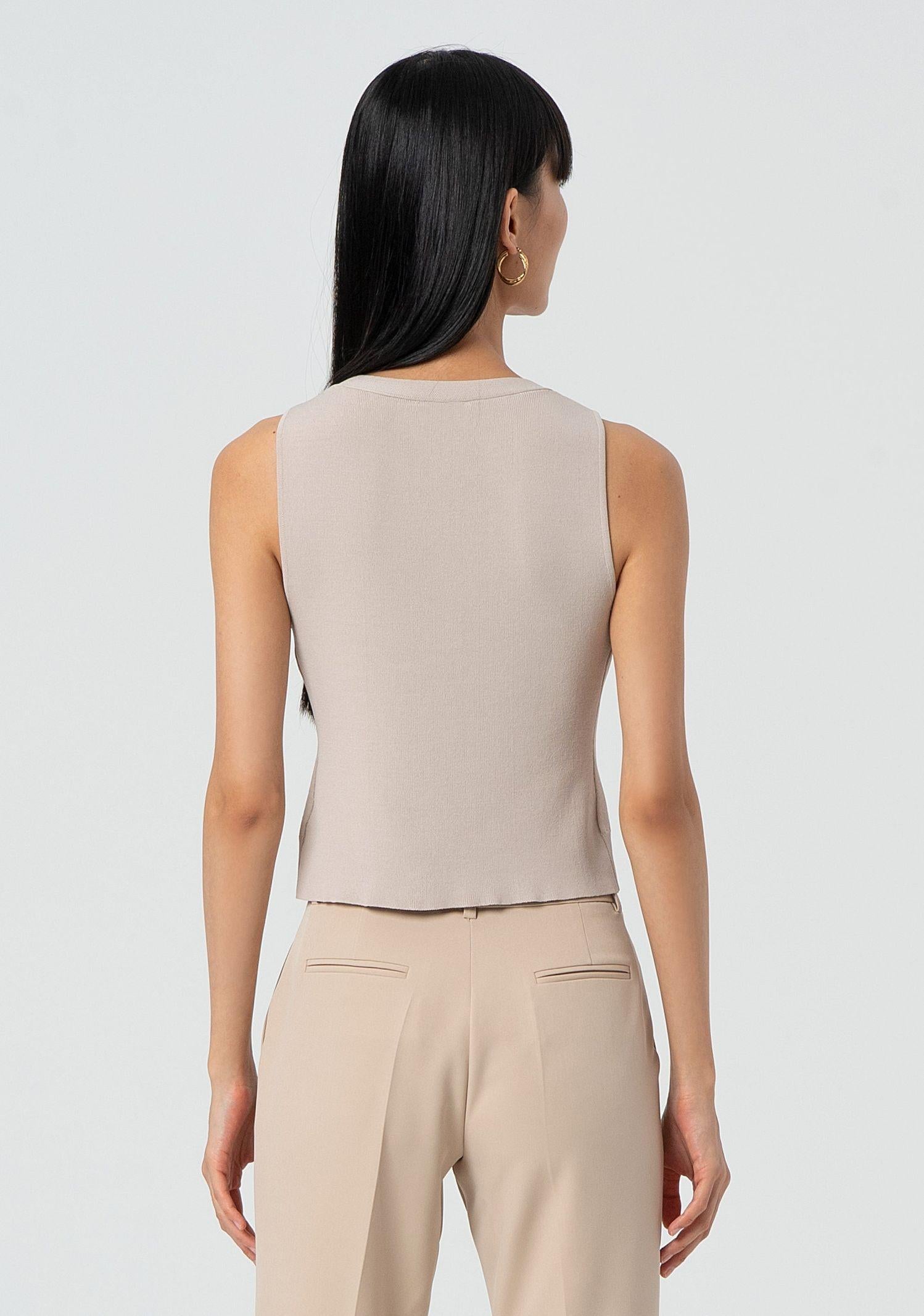 Gilet aderente in maglia FR25SJ5011K41601 208 FRACOMINA 