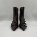 Stivaletto  moro con cinturini 9559 MORO SPAZIO MODA 