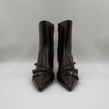 Stivaletto  moro con cinturini 9559 MORO SPAZIO MODA 