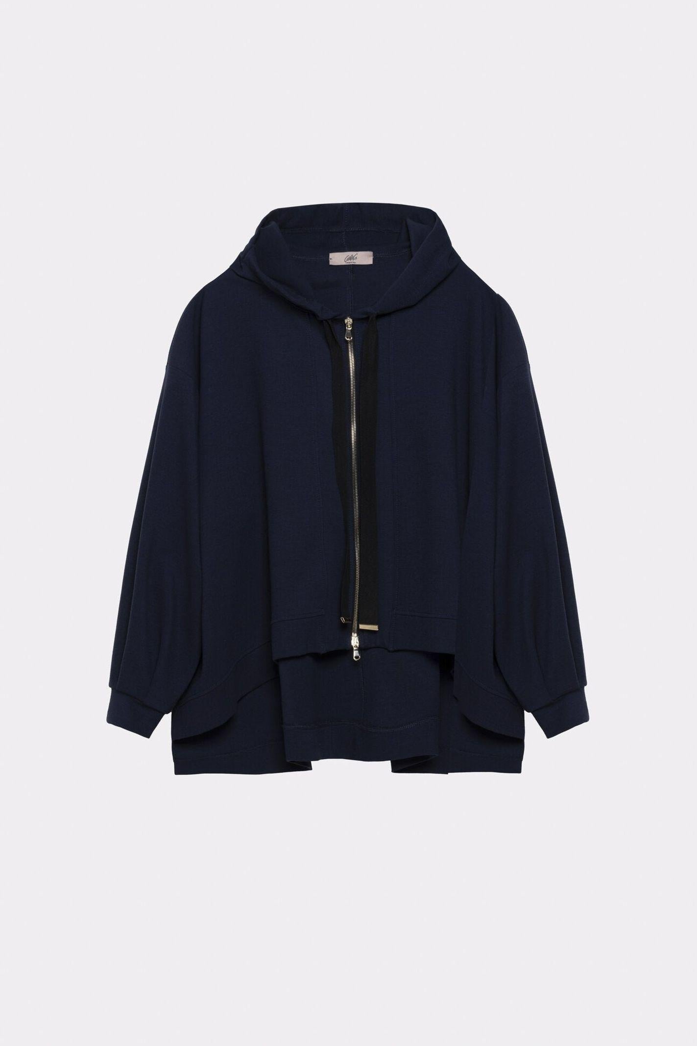 Felpa svasata con cappuccio - Carla G KAOT25D8 12 CARLA G. 