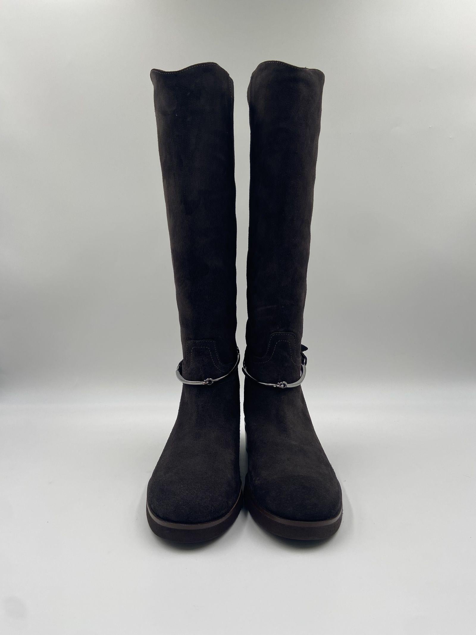 Stivale con dettaglio equestre - Ofelia 2904 MORO OFELIA 