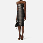 Abito con zebra jacquard - Elisabetta Franchi AM99S61E2 685 ELISABETTA FRANCHI 