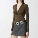 Body polo in jersey modal - Pinko 104478-A29B X51 PINKO 