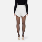 Shorts con bande in raso - Elisabetta Franchi SH00451E2 360 ELISABETTA FRANCHI 