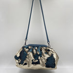 Borsa hobo paillettes oro verde - Ofelia AR027P PISTACCHIO OFELIA 