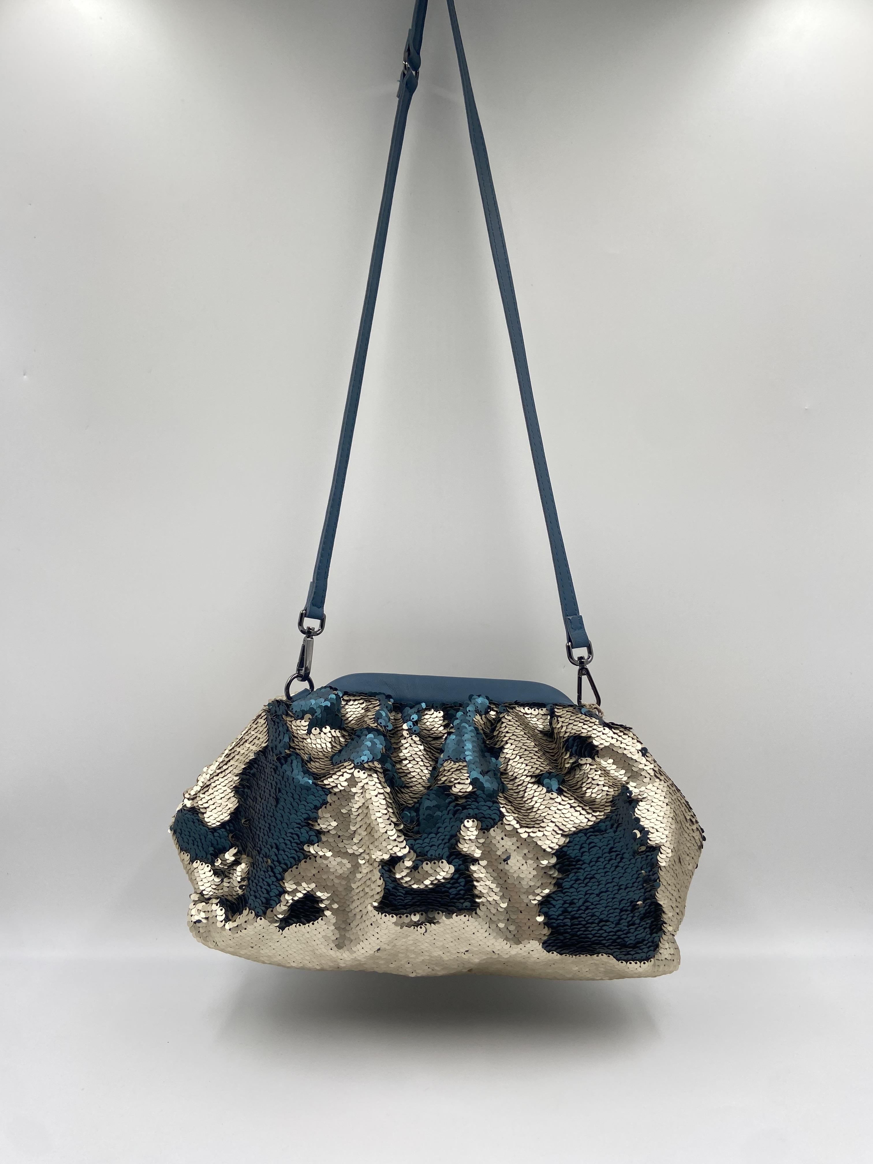 Borsa hobo paillettes oro verde - Ofelia AR027P PISTACCHIO OFELIA 