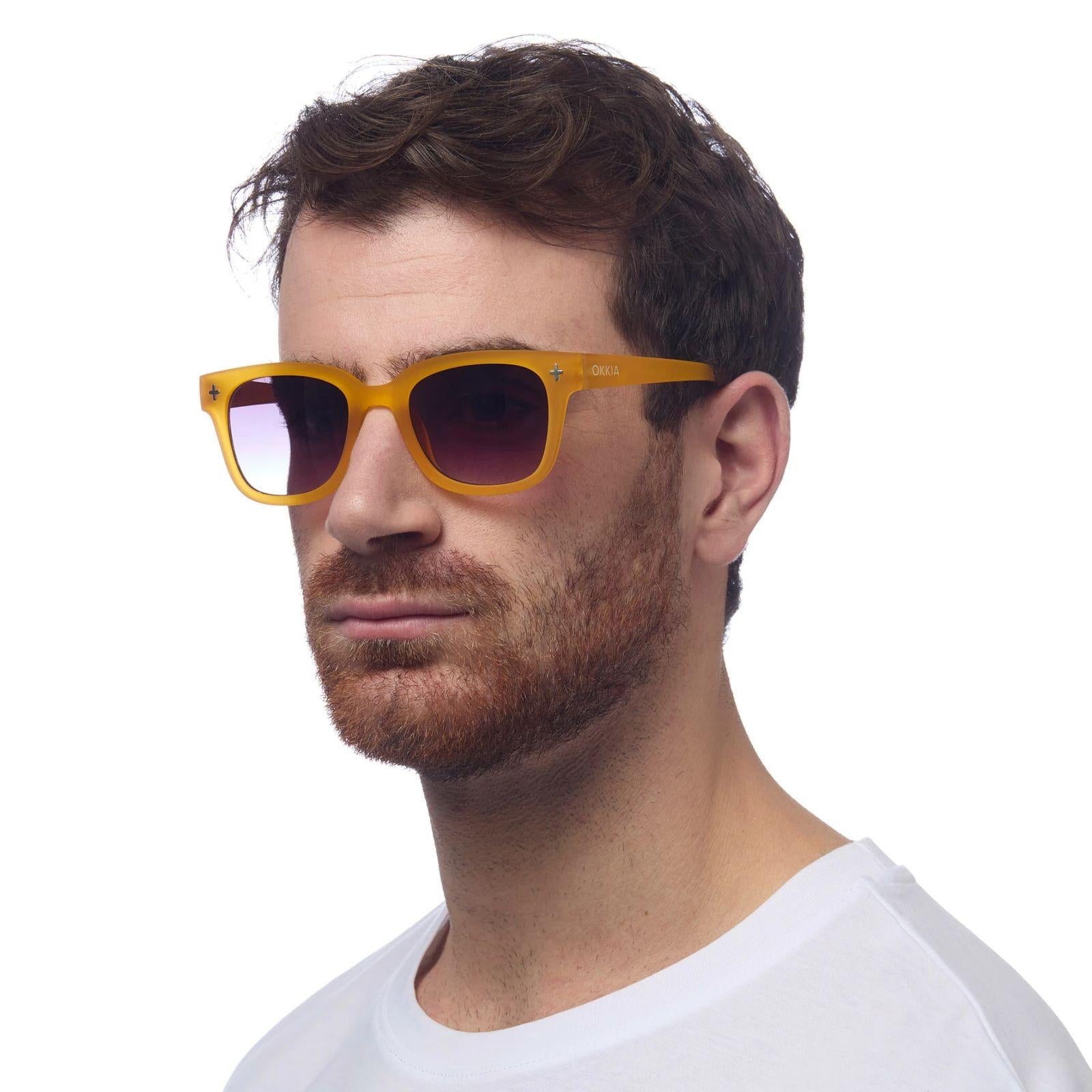 Occhiale da sole Giovanni OK012TYE GIALLO OKKIA 