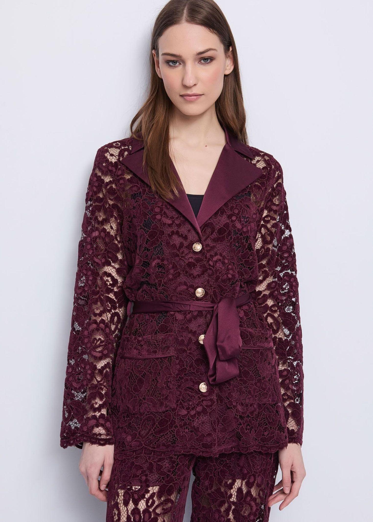 Giacca in pizzo floreale 521FD35012 2434 GAUDI' 