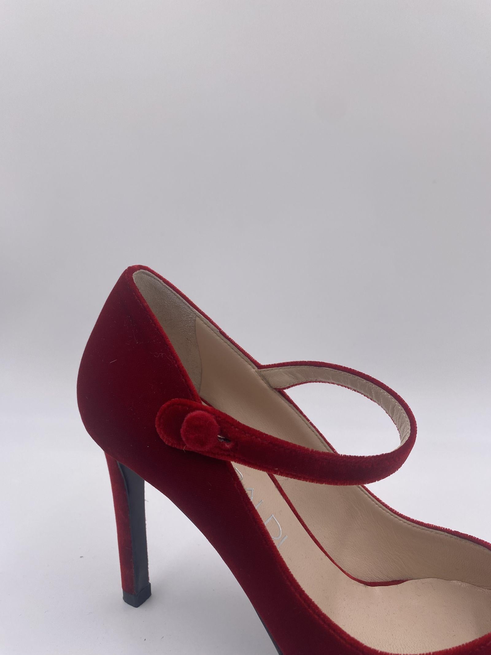 Dècolletè in velluto - Lella Baldi LB292T ROSSO LELLA BALDI 