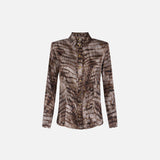 Camicia con stampa alligatore - Elisabetta Franchi CA13161E2 644 ELISABETTA FRANCHI 