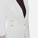 Giacca in misto lino - Elisabetta Franchi GI23662E2 360 ELISABETTA FRANCHI 