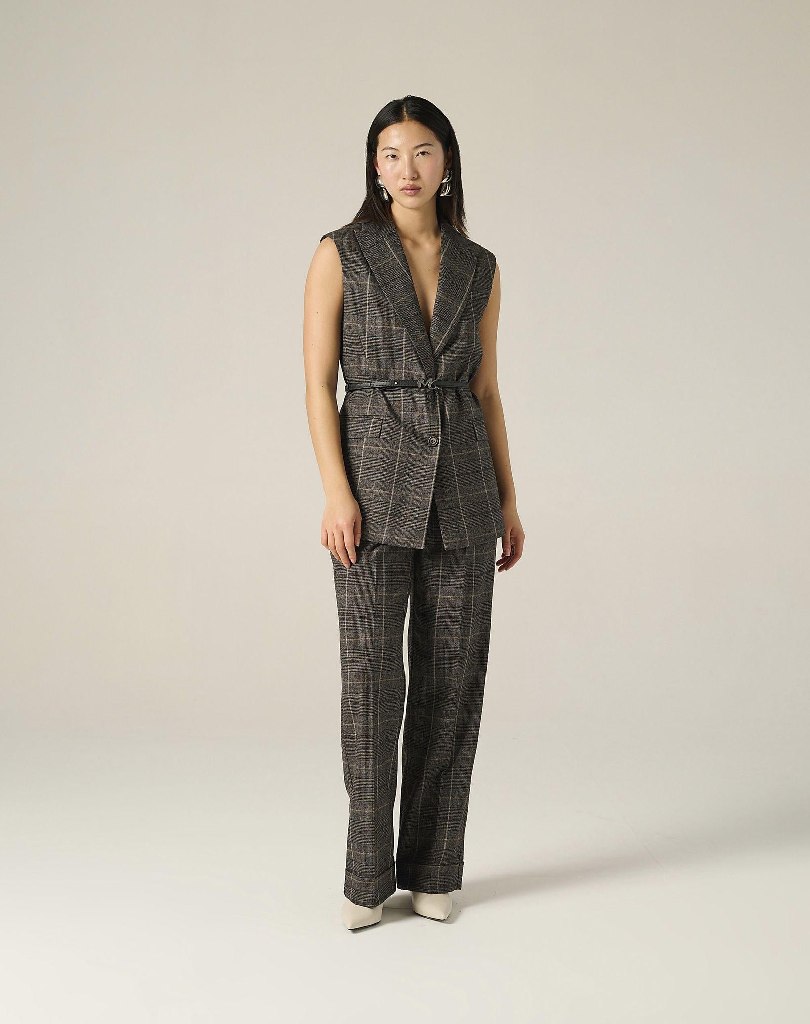 Gilet check G137PQ MG603 MANILA GRACE 