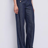 Jeans wide leg con bottoni dorati - Gaudi 611BD26038 00 GAUDI' 