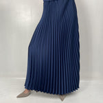 Gonna in raso plissè - Ofelia SK1183 BLU OFELIA 