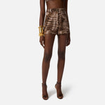 Shorts stampa alligatore - Elisabetta Franchi SH00361E2 644 ELISABETTA FRANCHI 