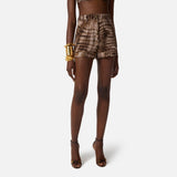 Shorts stampa alligatore - Elisabetta Franchi SH00361E2 644 ELISABETTA FRANCHI 