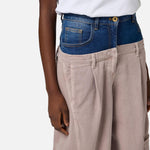 Pantalone cargo in cotone con baschina - Elisabetta Franchi PJ92D51E2 DL8 ELISABETTA FRANCHI 