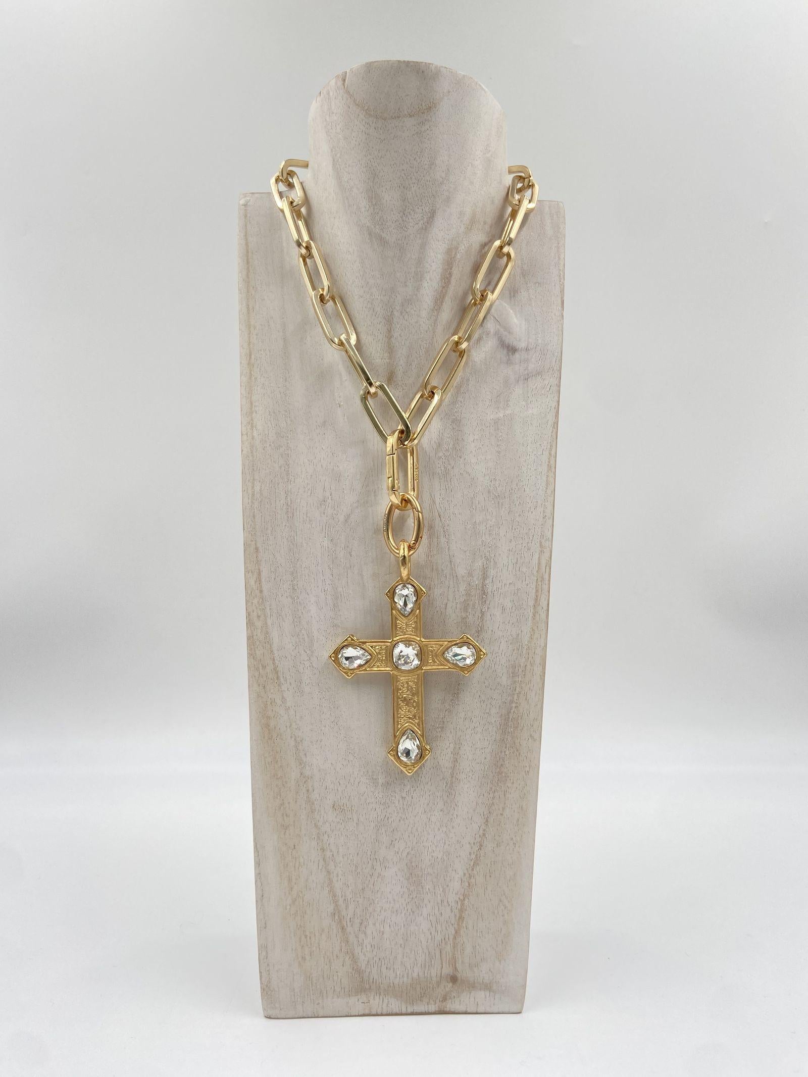 Ciondolo Croce Demetra - Alevà DEMETRA CRISTALLO. ALEVA' 