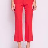 Pantalone senza tasche con piega