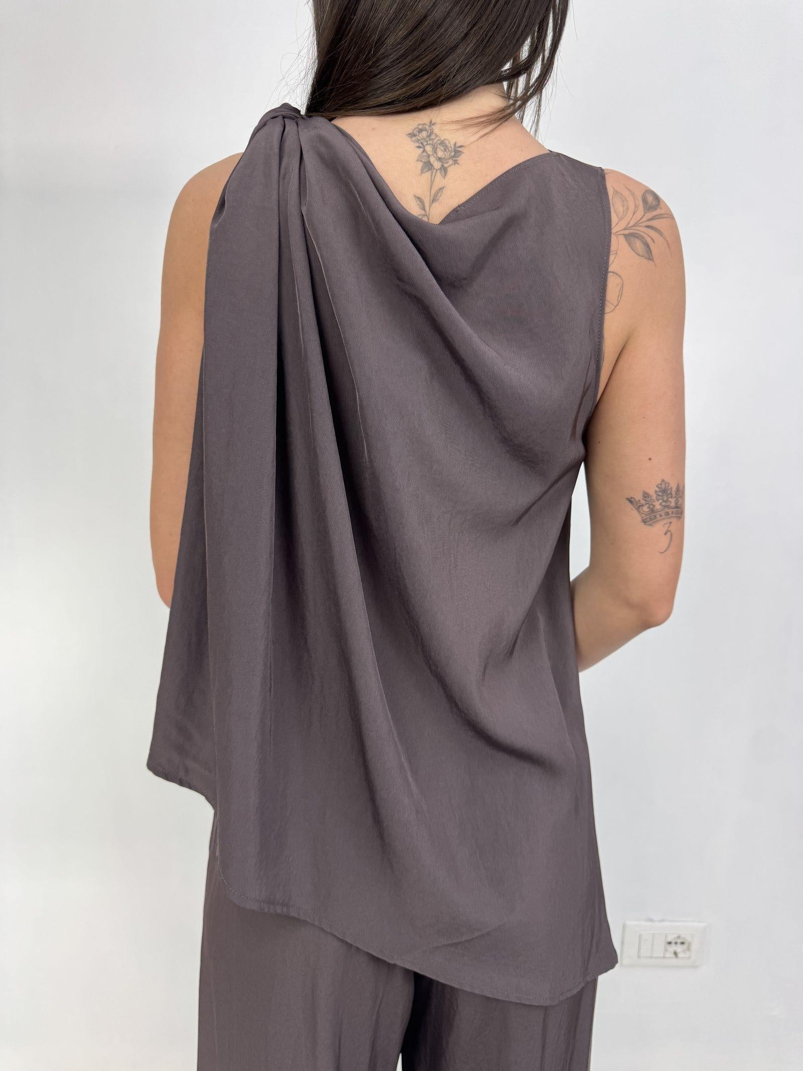 Top asimmetrico con nodo - Eleh SS260234 MALVA ELEH 