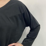 T-shirt scollo a V - Ofelia 2831 NERO OFELIA 