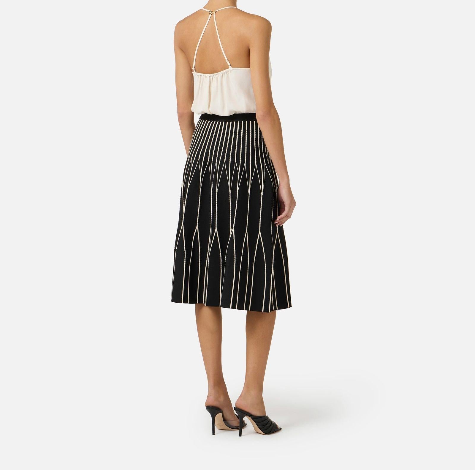 Body in georgette - Elisabetta Franchi BO01461E2 193 ELISABETTA FRANCHI 