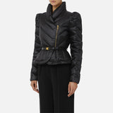 Piumino corto con baschina PI89Z56E2 110 ELISABETTA FRANCHI 