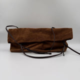 Borsa pieghevole in camoscio - Ofelia AZ208C CASTAGNA OFELIA 