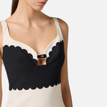 Abito con smerlo ricamato AB70352E2 E84 ELISABETTA FRANCHI 