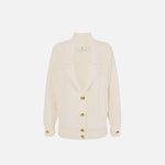 Cardigan in ciniglia bouclè - Elisabetta Franchi MK44S57E2 DZ9 ELISABETTA FRANCHI 