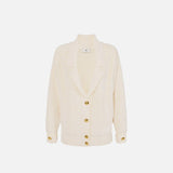 Cardigan in ciniglia bouclè - Elisabetta Franchi MK44S57E2 DZ9 ELISABETTA FRANCHI 