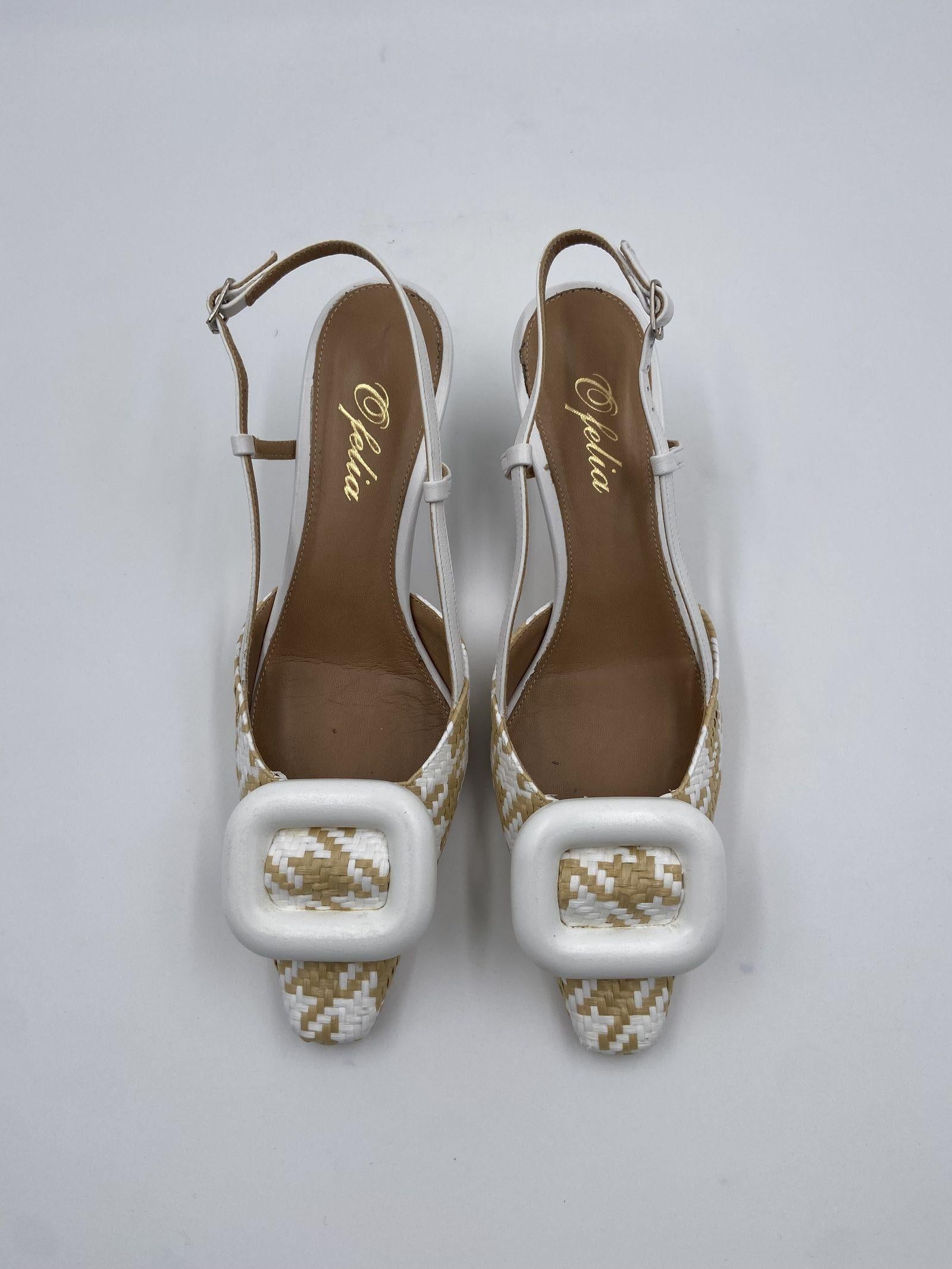 Slingback in rafia H2247 PANNA OFELIA 