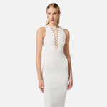 Abito con lacci criss-cross AM55B52E1 360 ELISABETTA FRANCHI 