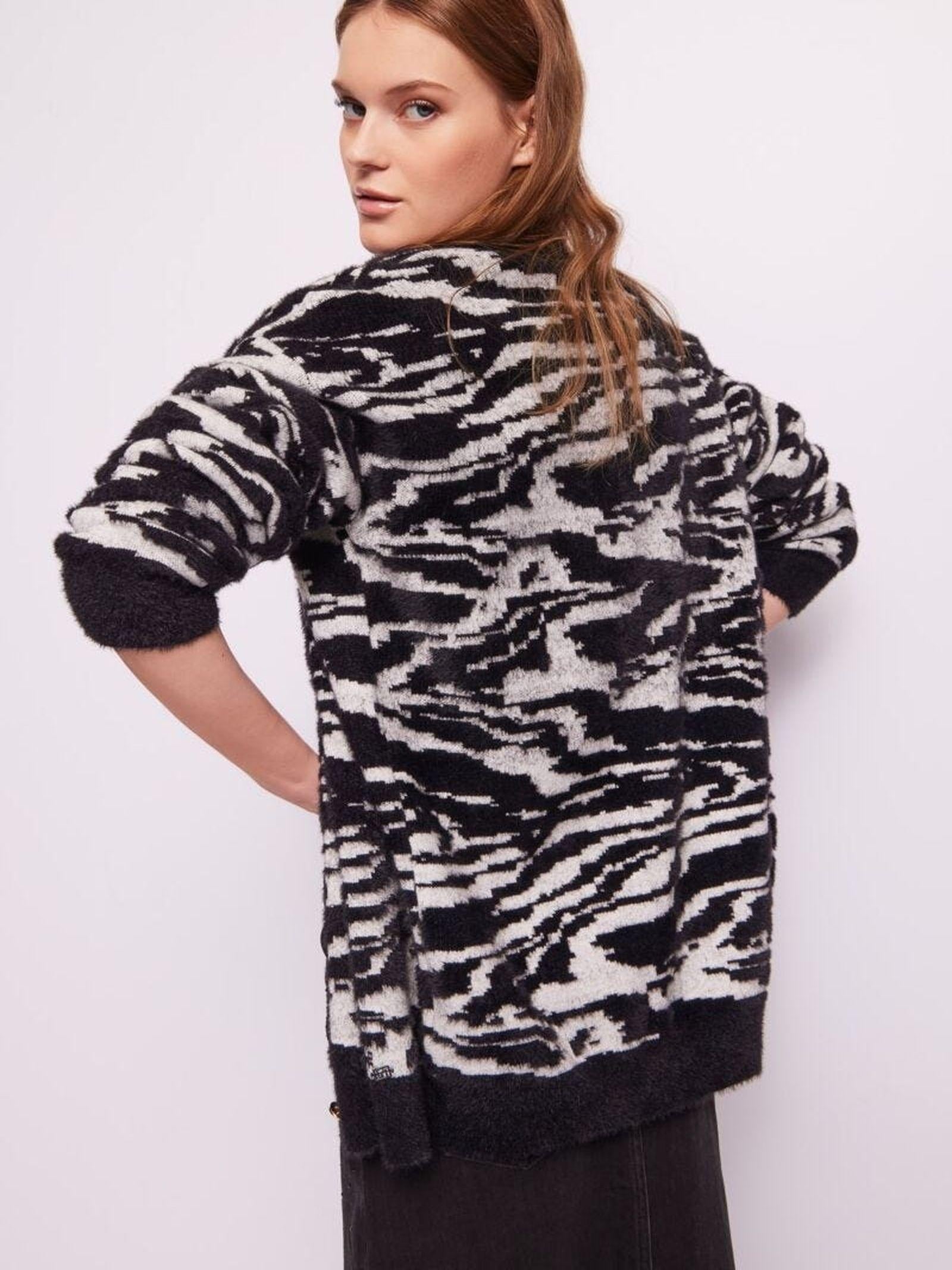 Cardigan jacquard animalier 421BD53028 425032-01 GAUDI' 