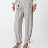 Pantalone con strass e borchie 105984A2XX K14 PINKO 