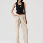 Pantalone carrot in velluto FP25WVD014W56701 508 FRACOMINA 