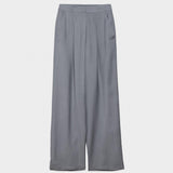 Pantalone largo in shantung