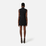 Abito in misto lino - Elisabetta Franchi AB85352E3 110 ELISABETTA FRANCHI 