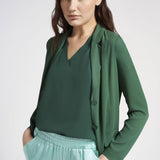 Giacca monopetto in crepe IROM14D8 26 CARLA G. 