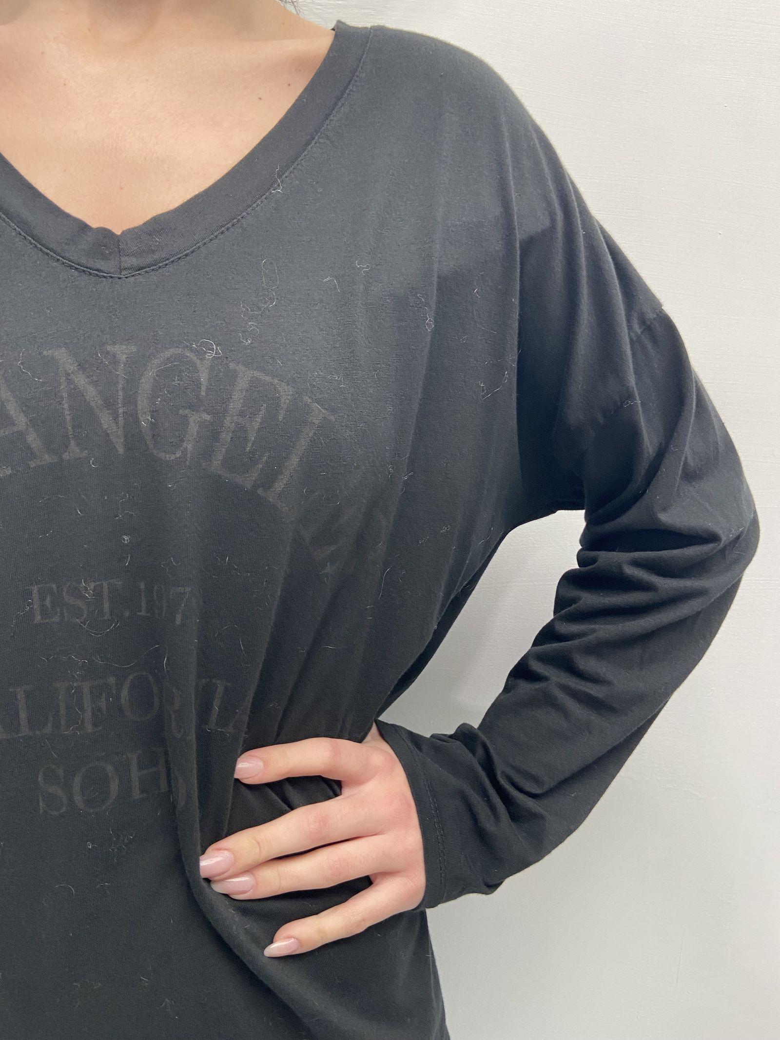 T-shirt stampa Los Angeles 2831LOSANGELES NERO OFELIA 