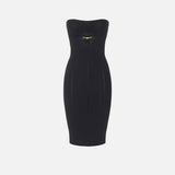 Abito con dettagli à jour - Elisabetta Franchi AM05B56E2 110 ELISABETTA FRANCHI 